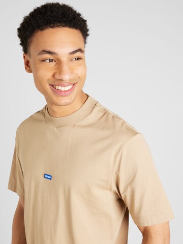 HUGO T-Shirt 'Nieros' in Beige