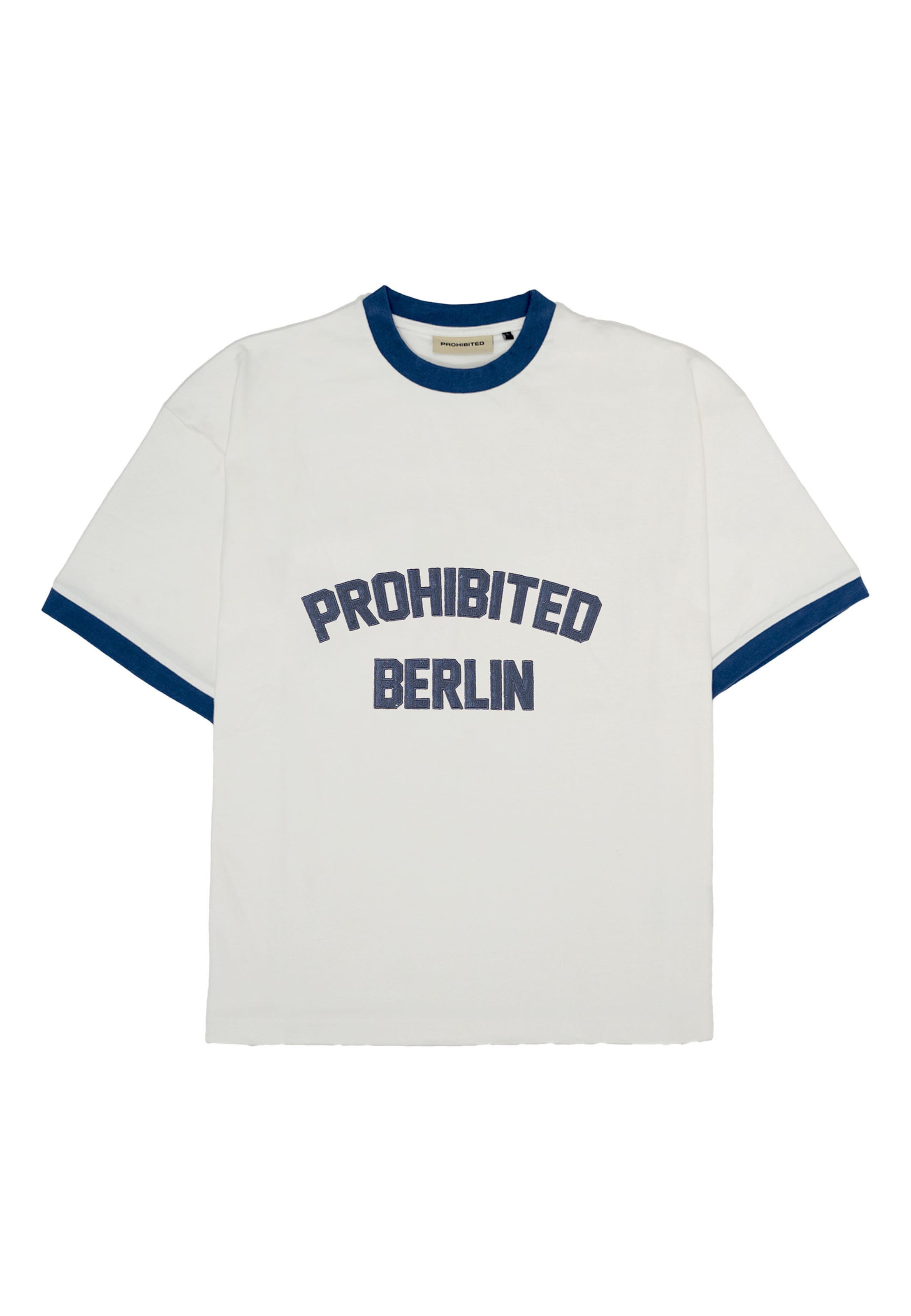 Maglietta 'Rush Contrast' di Prohibited in blu: frontale