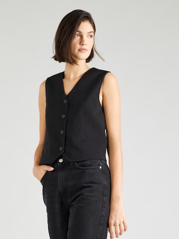 WEEKDAY Suit Vest 'Mica' in Black: front