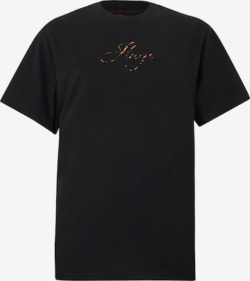 T-shirt 'Vintage Tee_23' HUGO en noir : devant
