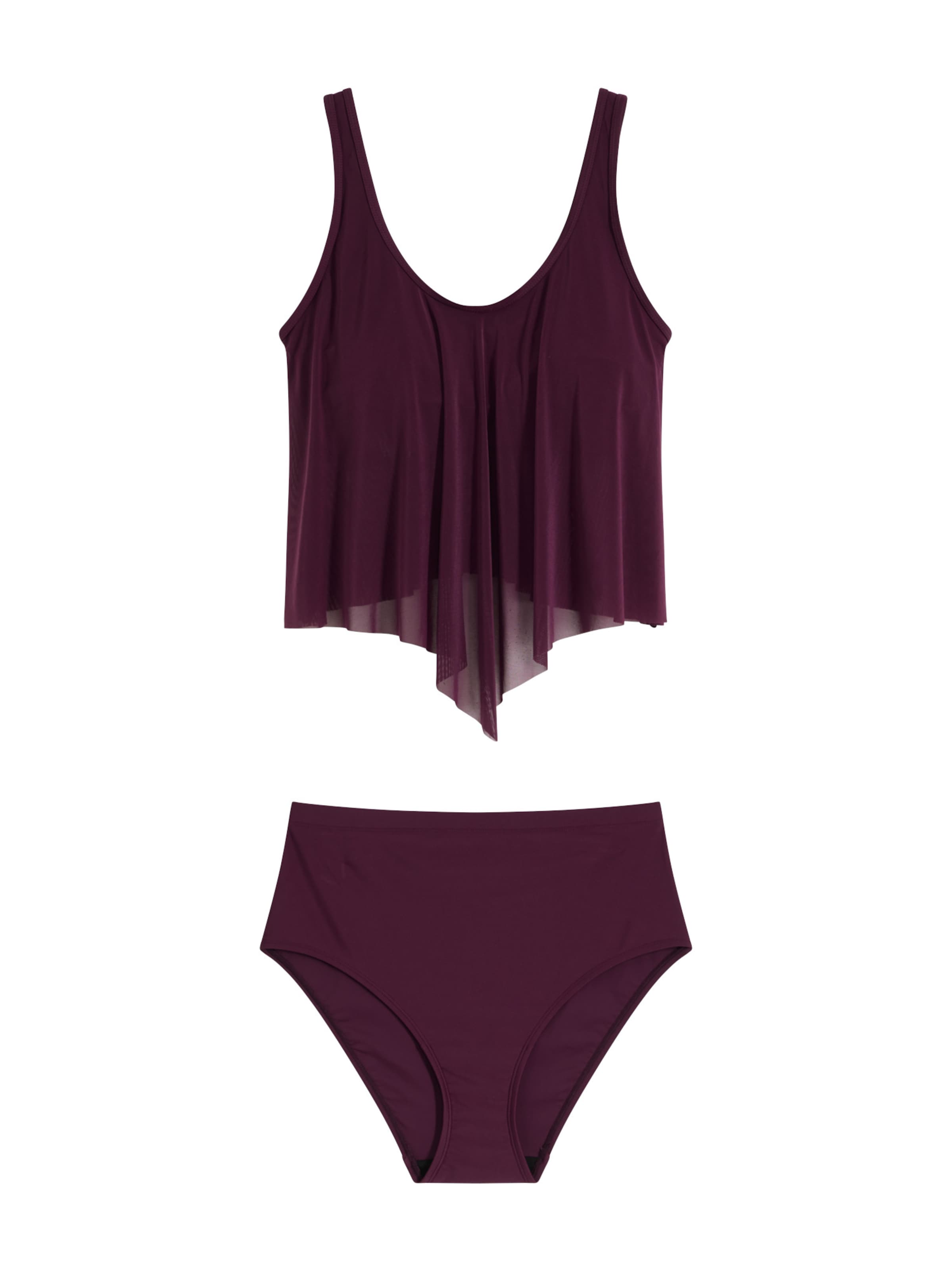 bonprix T-Shirt Tankini in Rot: Vorderseite