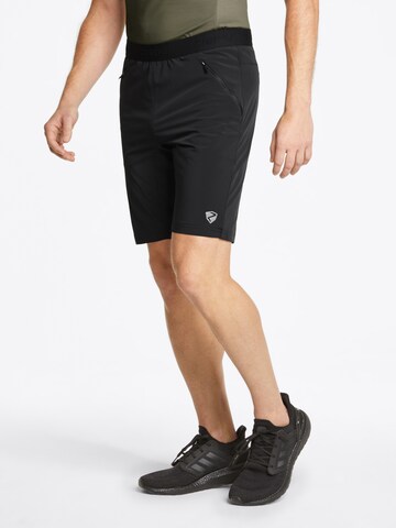 ZIENER Regular Workout Pants 'NALTE' in Black