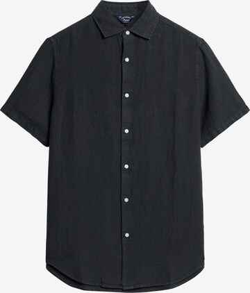 Superdry Button Up Shirt in Black: front