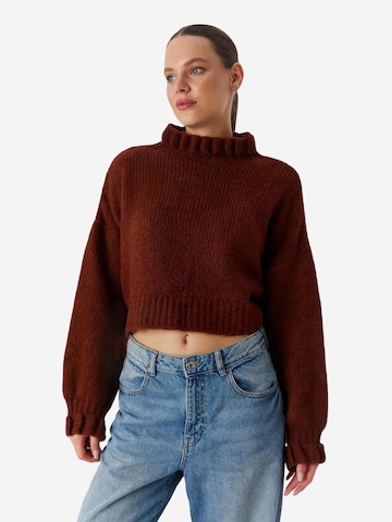 MixRay Pullover 'Pullover'‌‌‌‌ in Braun