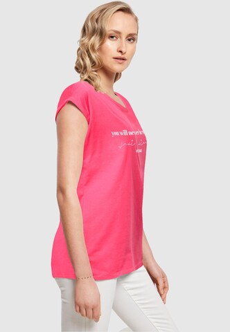 T-shirt 'Just Start' Merchcode en rose