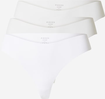 PIECES String 'PCNamee' i hvid: forside