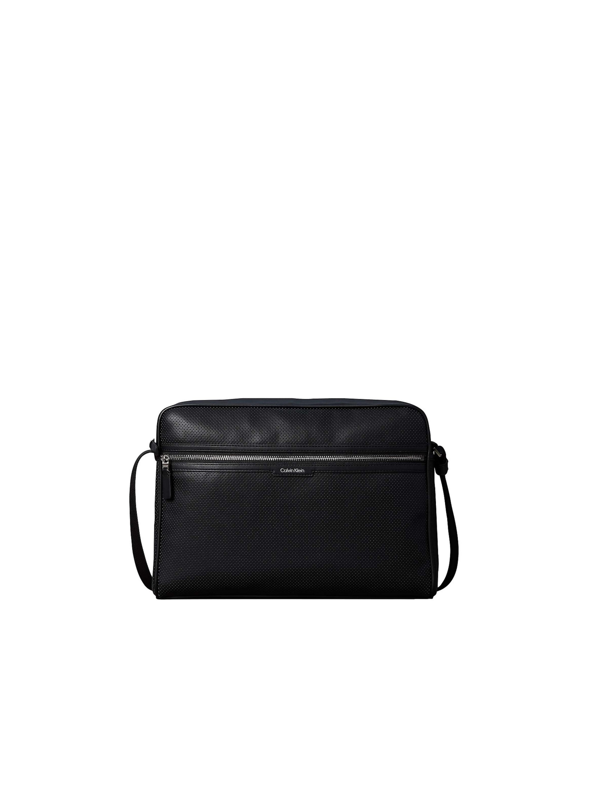 Sac d’ordinateur portable Calvin Klein en noir : devant