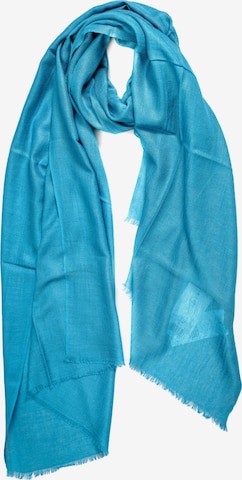 CASH-MERE.CH Schal in Blau: Vorderseite