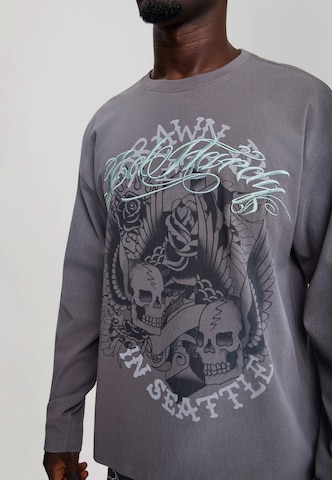 pilka Ed Hardy Marškinėliai: priekis