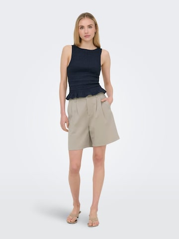 ONLY Baggy Trousers 'Poptrash' in Beige: front