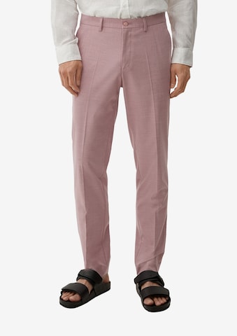 s.Oliver Slim fit Pleated Pants in Pink: front