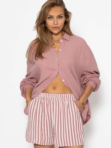 SASSYCLASSY Regular Pants in Pink: front