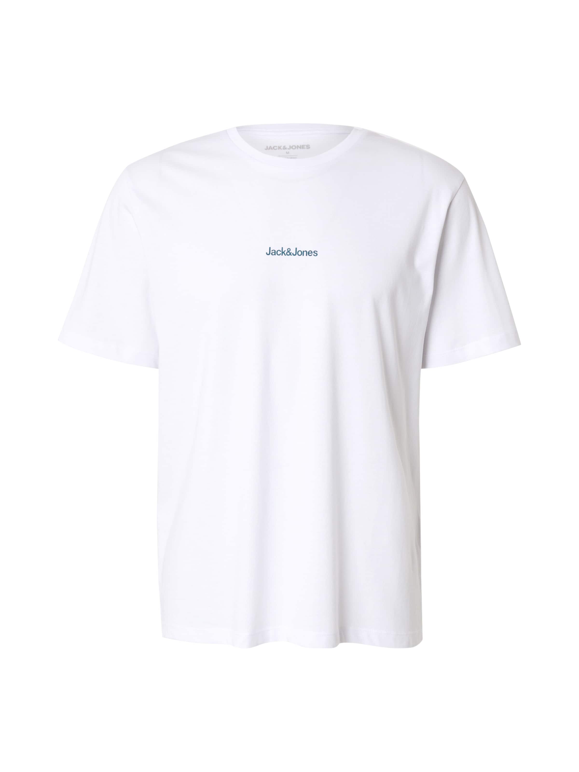 Marškinėliai 'JJMINE' iš JACK & JONES, spalva – tamsiai mėlyna / oranžinė / juoda / balta, Prekių apžvalga