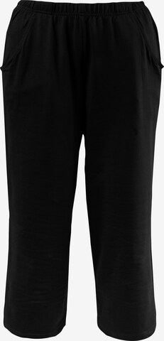 Ulla Popken Regular Pants in Black: front