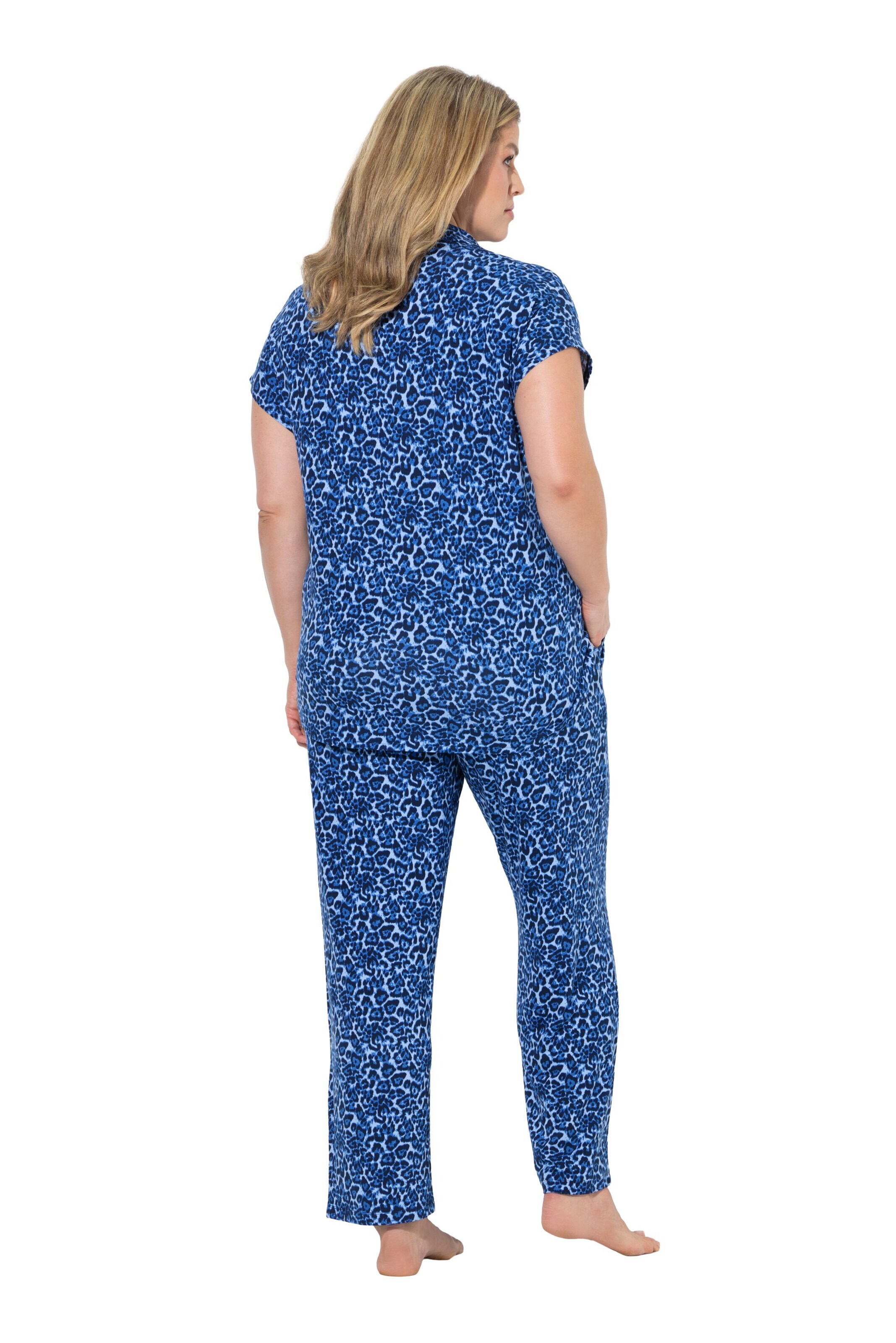 Ulla Popken Pyjama in Blau