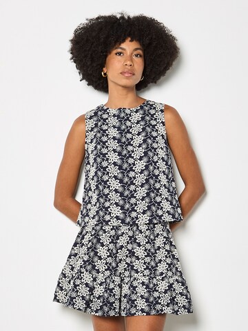 Haut ' ' Apricot en bleu : devant