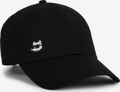 Kepurė 'IKON CHOUPETTE PIN' iš Karl Lagerfeld, spalva – juoda / balta, Prekių apžvalga