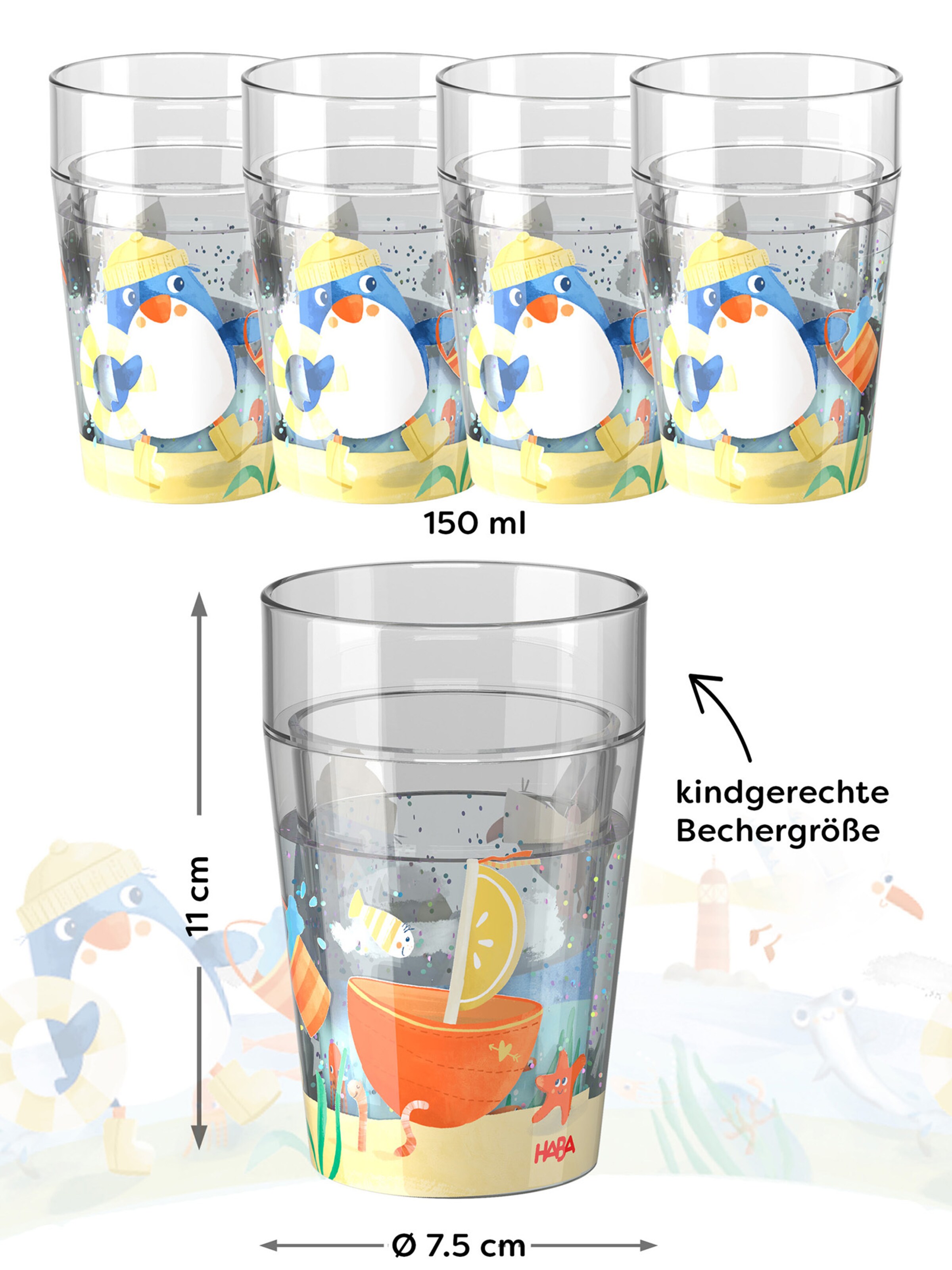 HABA Game ' Glitzerbecher ' in Mixed colours: front