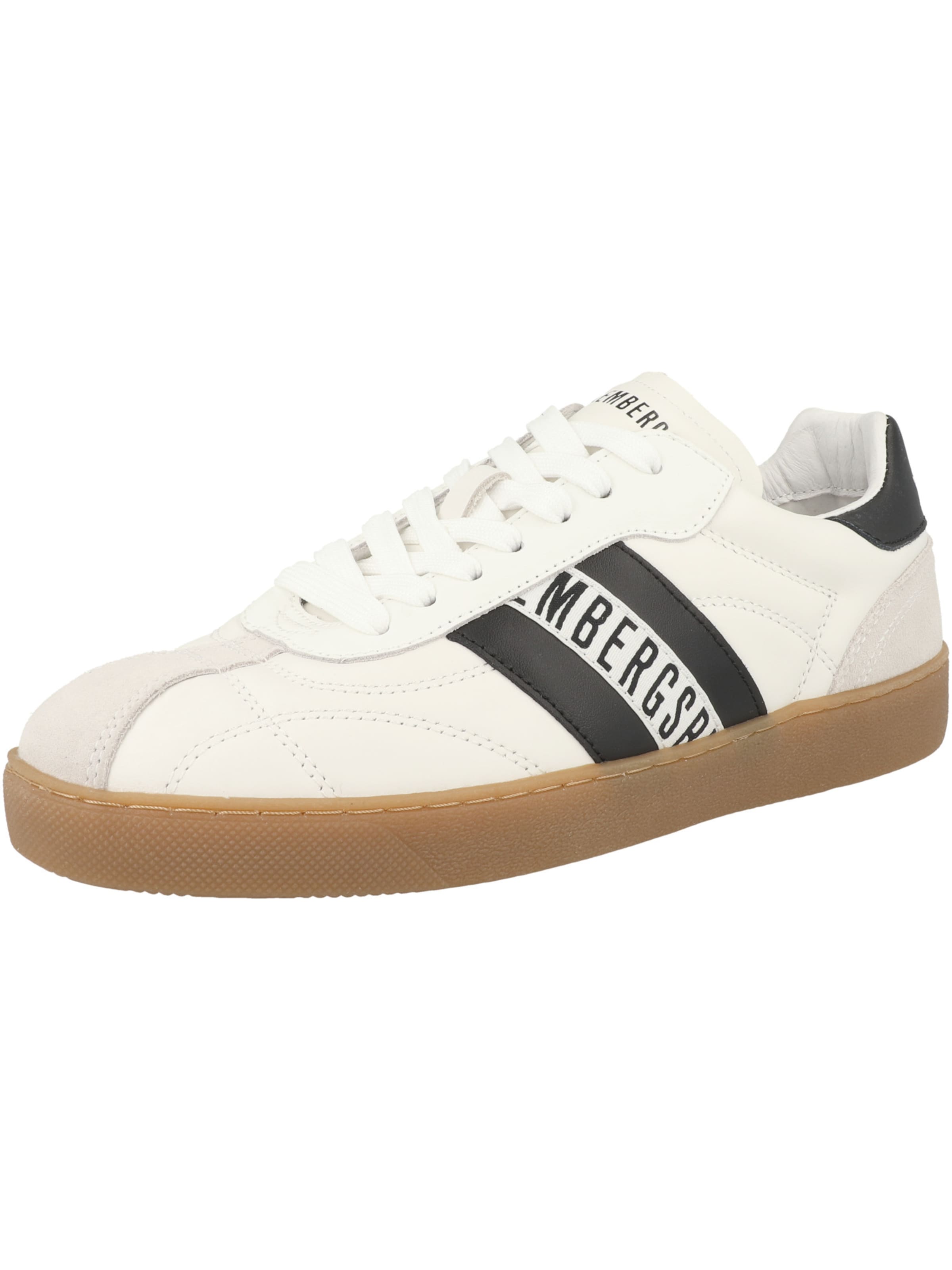 Sneaker bassa 'Recoba' di BIKKEMBERGS in bianco: frontale
