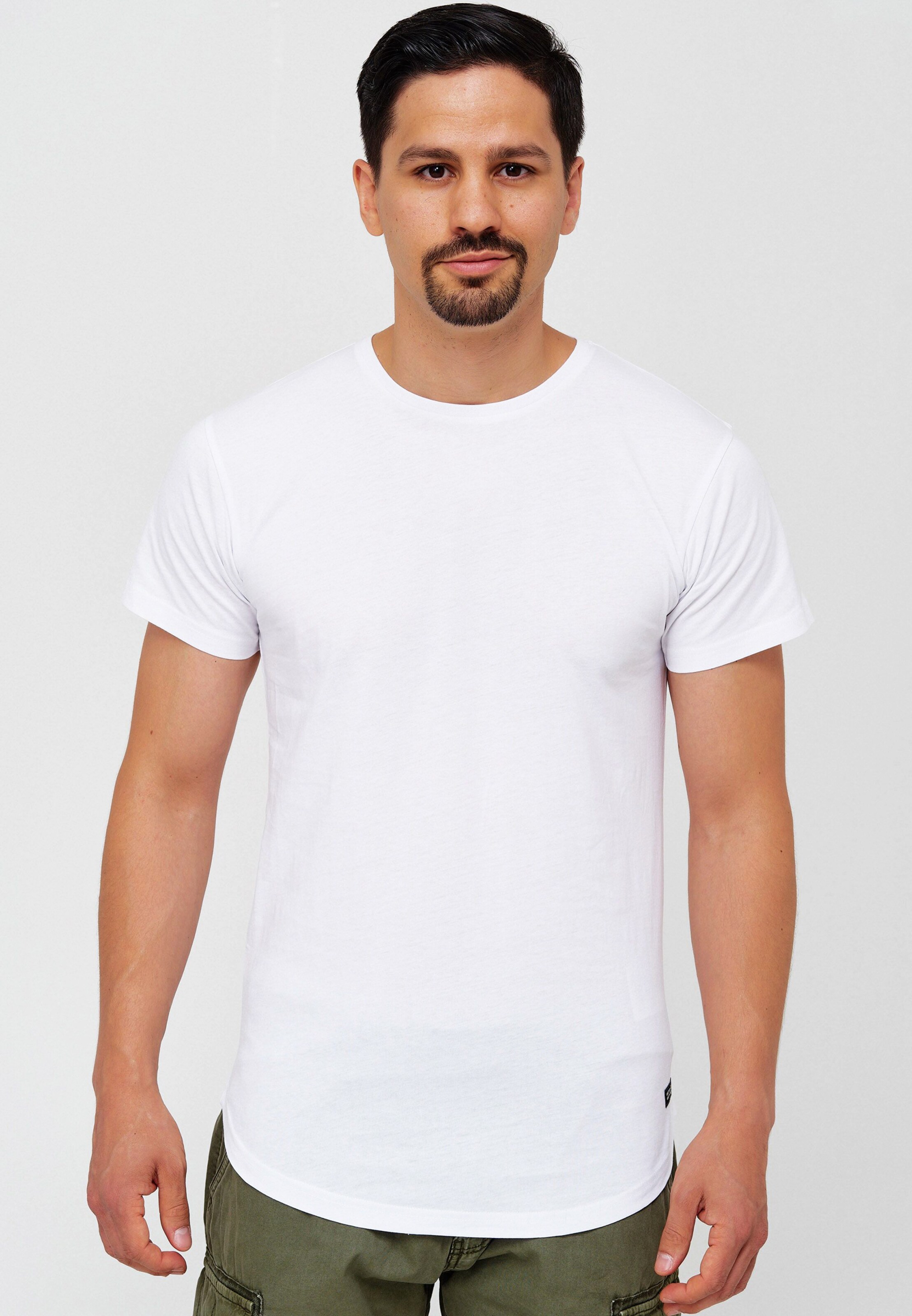 Männer Shirts INDICODE JEANS T-shirt ' Mosley ' in Weiß - RK34057