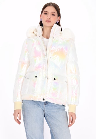 MYMO - Chaqueta de invierno en blanco: frente
