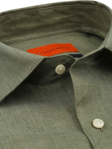 Suitable Comfort fit Button Up Shirt in Green