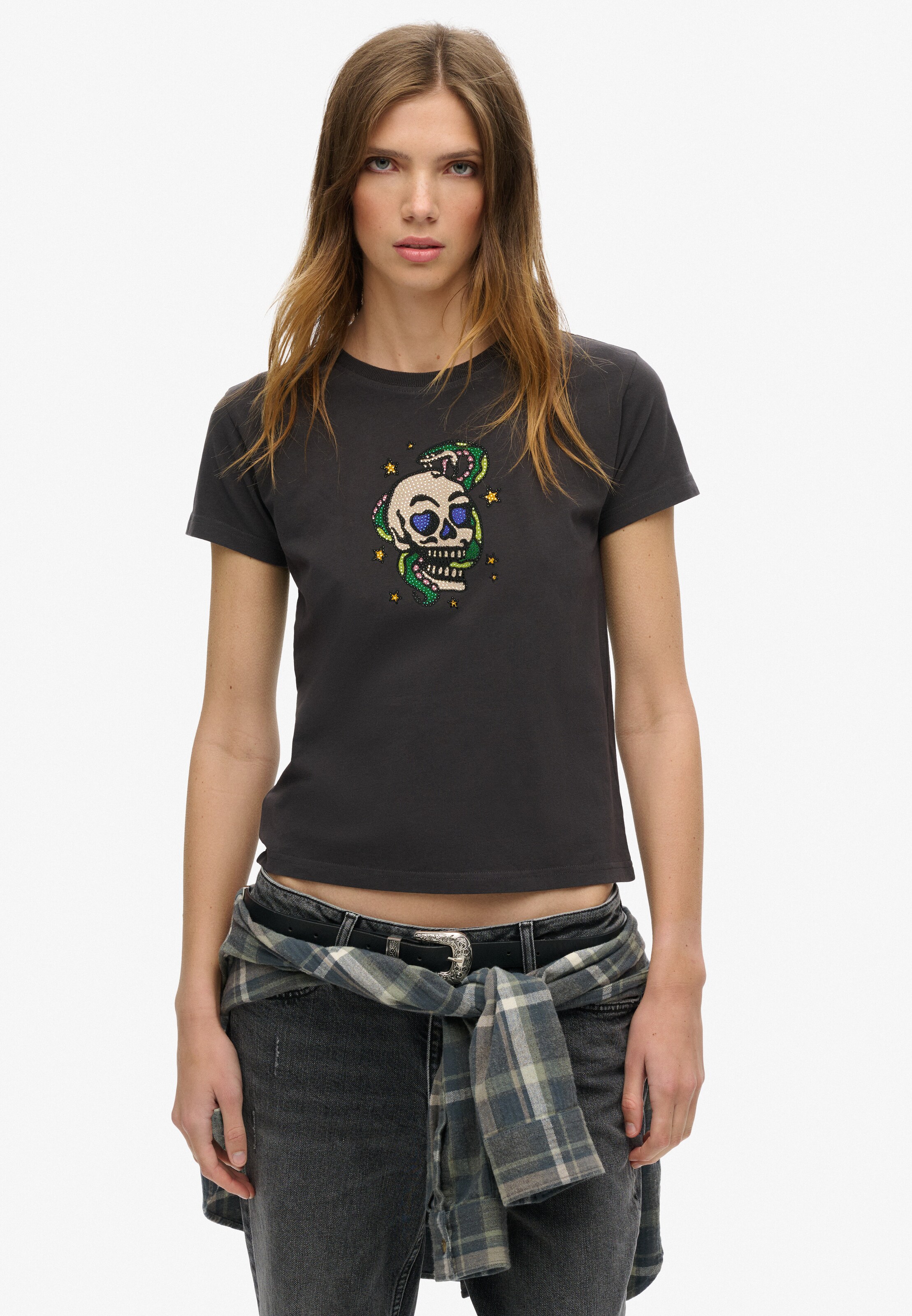 T-shirt 'Tattoo' Superdry & Co en gris : devant