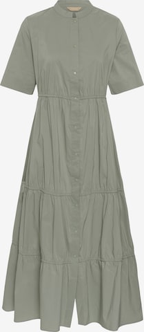 CULTURE - Vestido camisero 'CUBreathe Antoinett' en verde: frente
