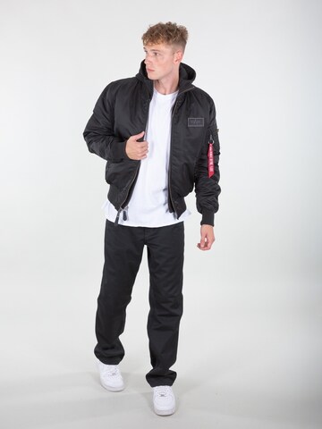 ALPHA INDUSTRIES Between-Season Jacket 'Ma-1 D-Tec' in Black