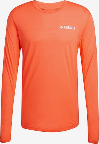 ADIDAS TERREX Performance shirt 'Xperior' in Orange: front