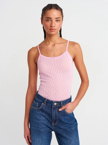 Tops en tricot Dilvin en rose : devant