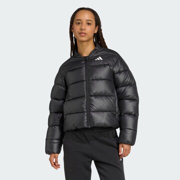 Veste de sport 'Essentials' ADIDAS SPORTSWEAR en noir : devant