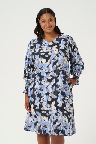KAFFE CURVE Kleid 'Toria' in Blau