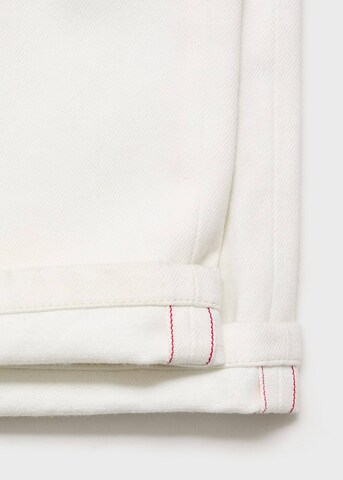 MANGO MAN Tapered Jeans 'Pola' in White