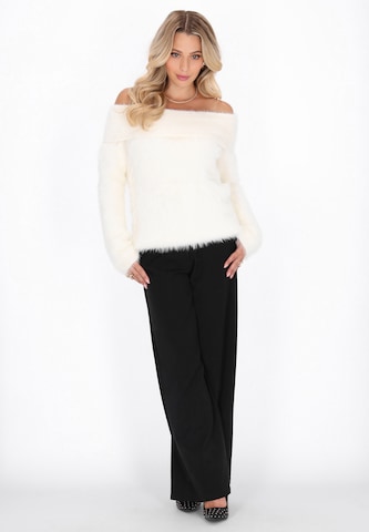 Pull-over faina en blanc