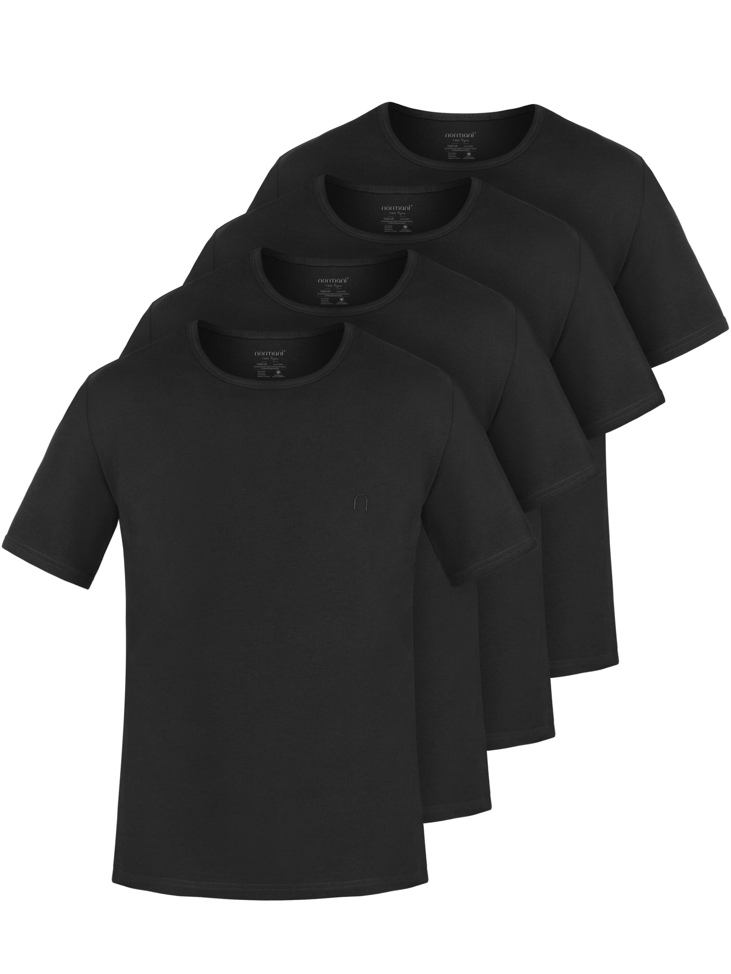 normani T-Shirt 'Nyons' in Schwarz: Vorderseite