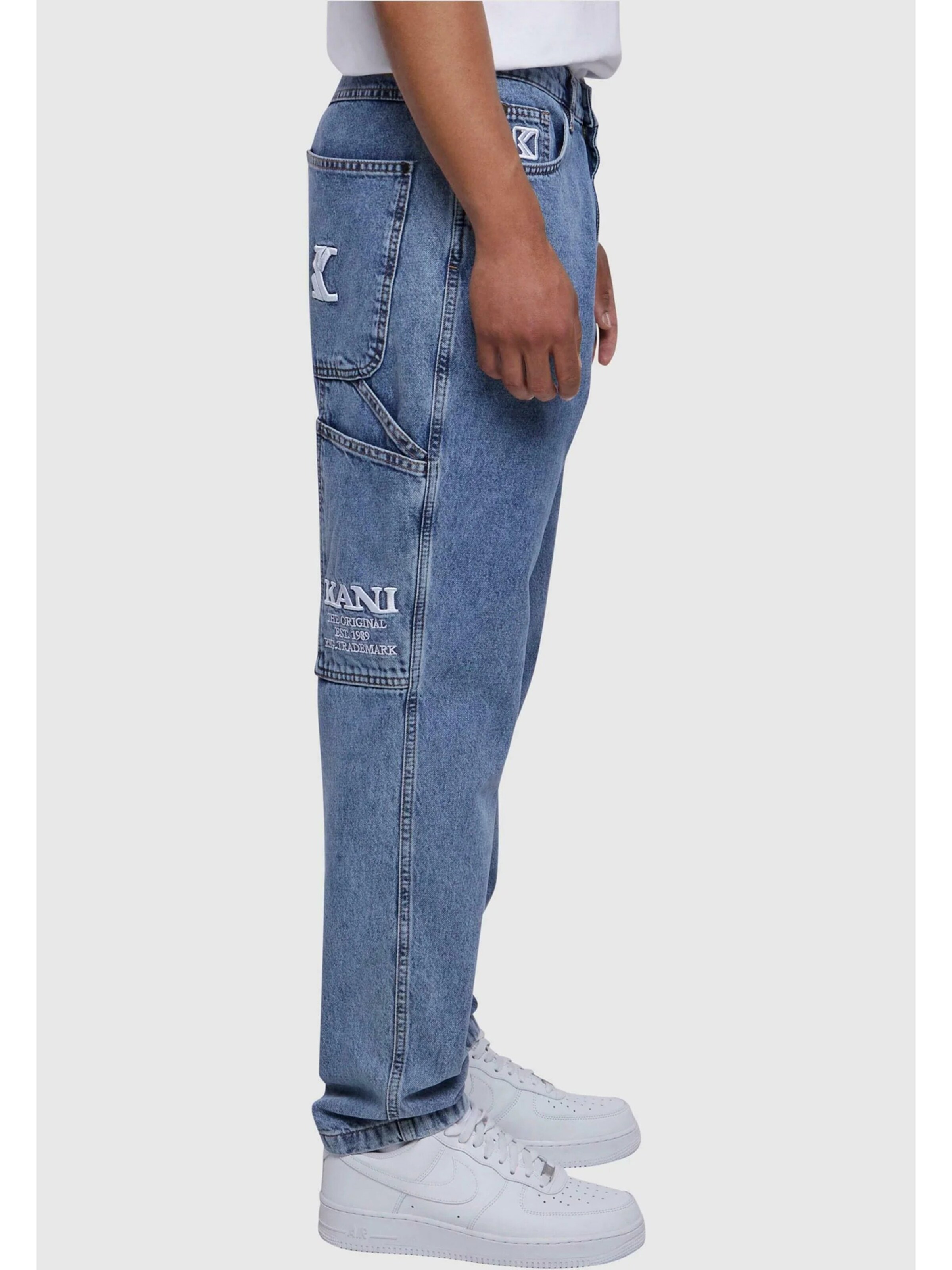 Karl Kani Tapered Jeans 'Workwear'‌‌‌‌‌‌‌‌‌‌ in Blau