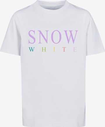 T-Shirt 'Snow White' F4NT4STIC en blanc : devant