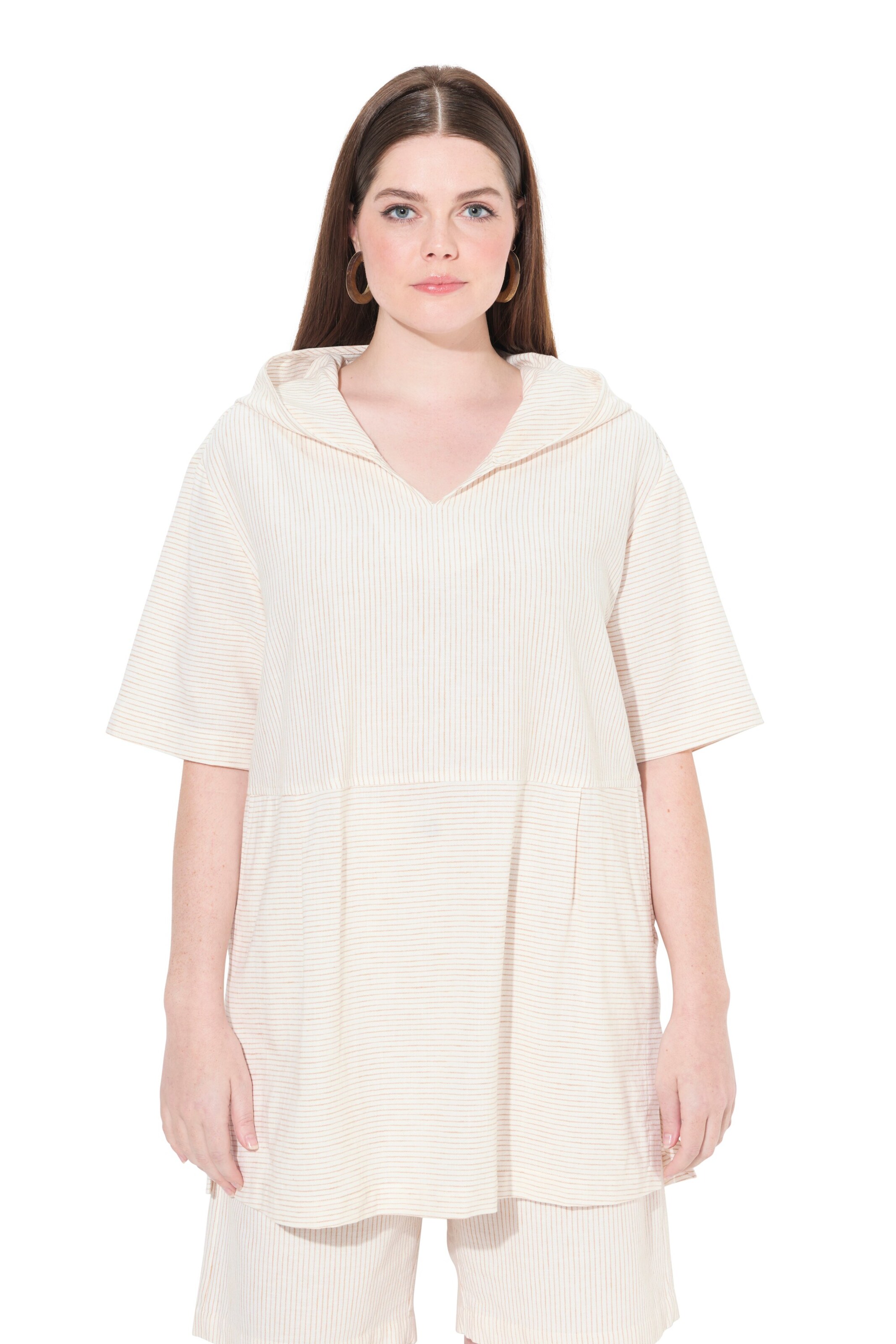 Tunique Ulla Popken en blanc : devant