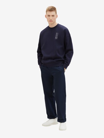 TOM TAILOR DENIM Sweatshirt i blå