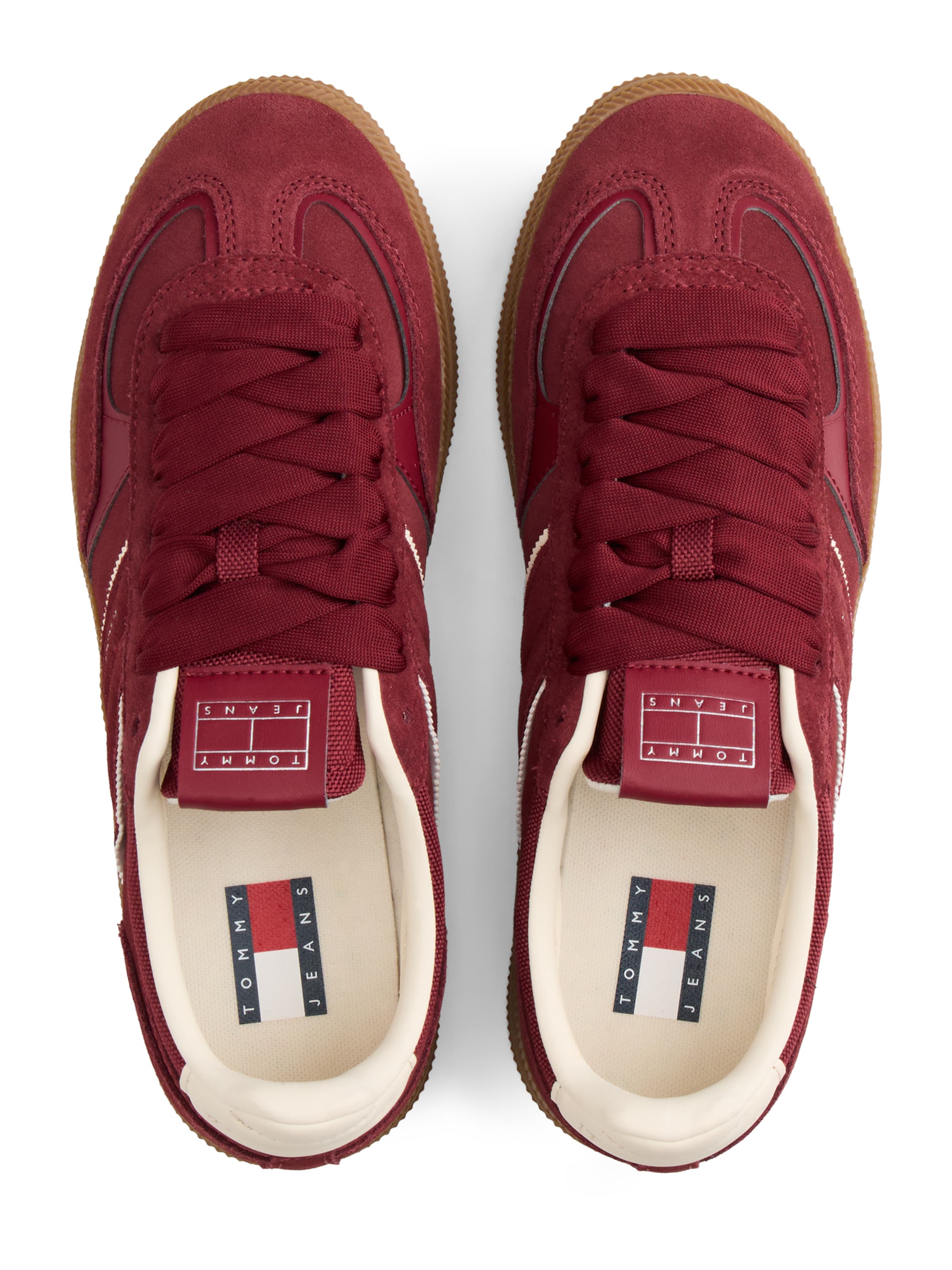 Tommy Jeans Σνίκερ χαμηλό 'THE GREENWICH EDGE' σε κόκκινο