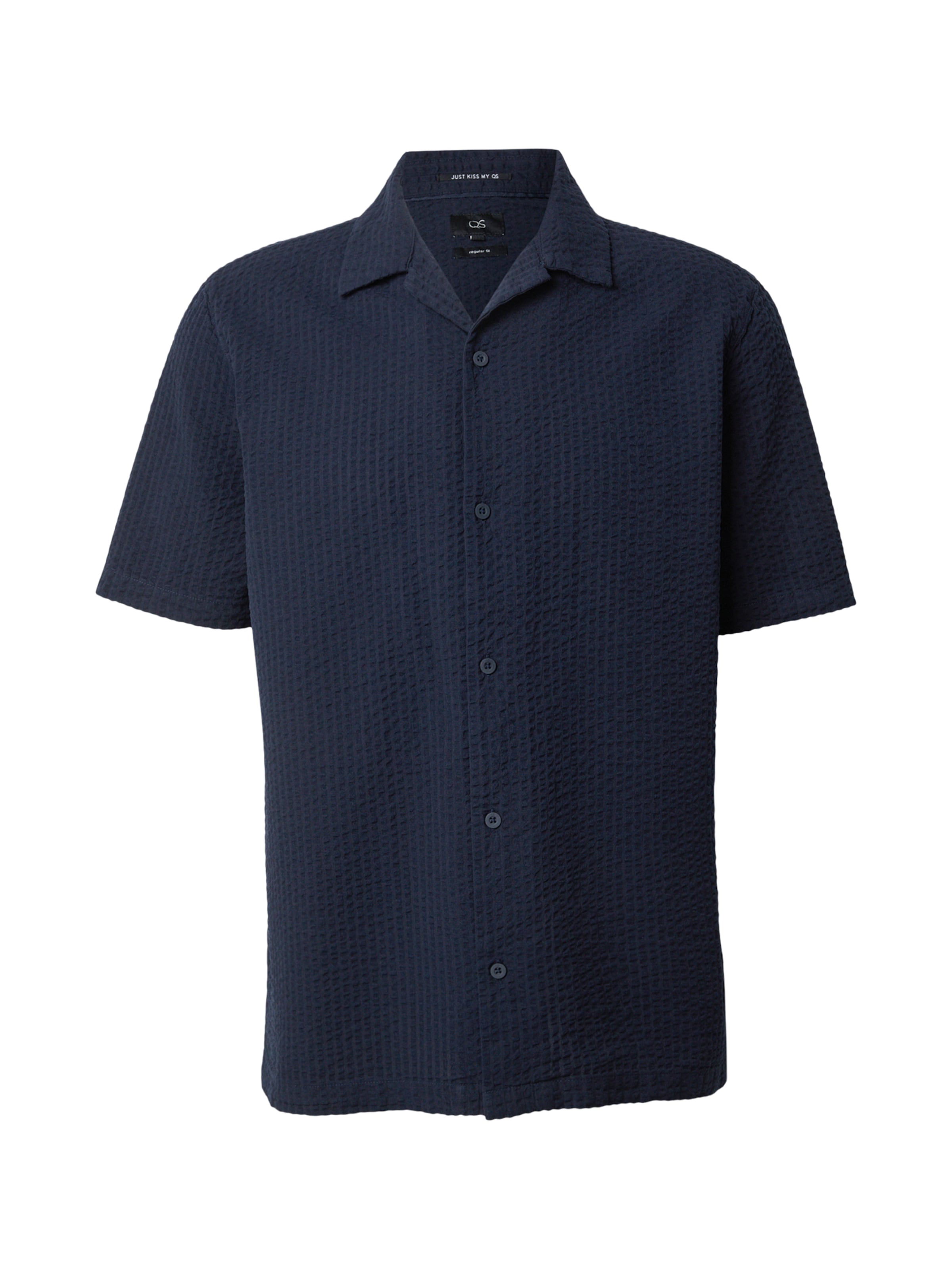 QS Button Up Shirt in Dark blue, Item view