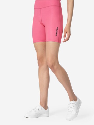 4F Slim fit Workout Pants in Pink: front