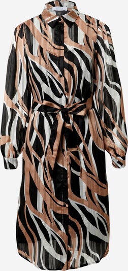 Love & Divine Robe-chemise en beige clair / noir / blanc, Vue avec produit