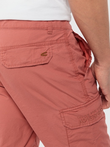 CAMEL ACTIVE Regular Regular Fit Cargo Shorts mit Minimal Print in Rot