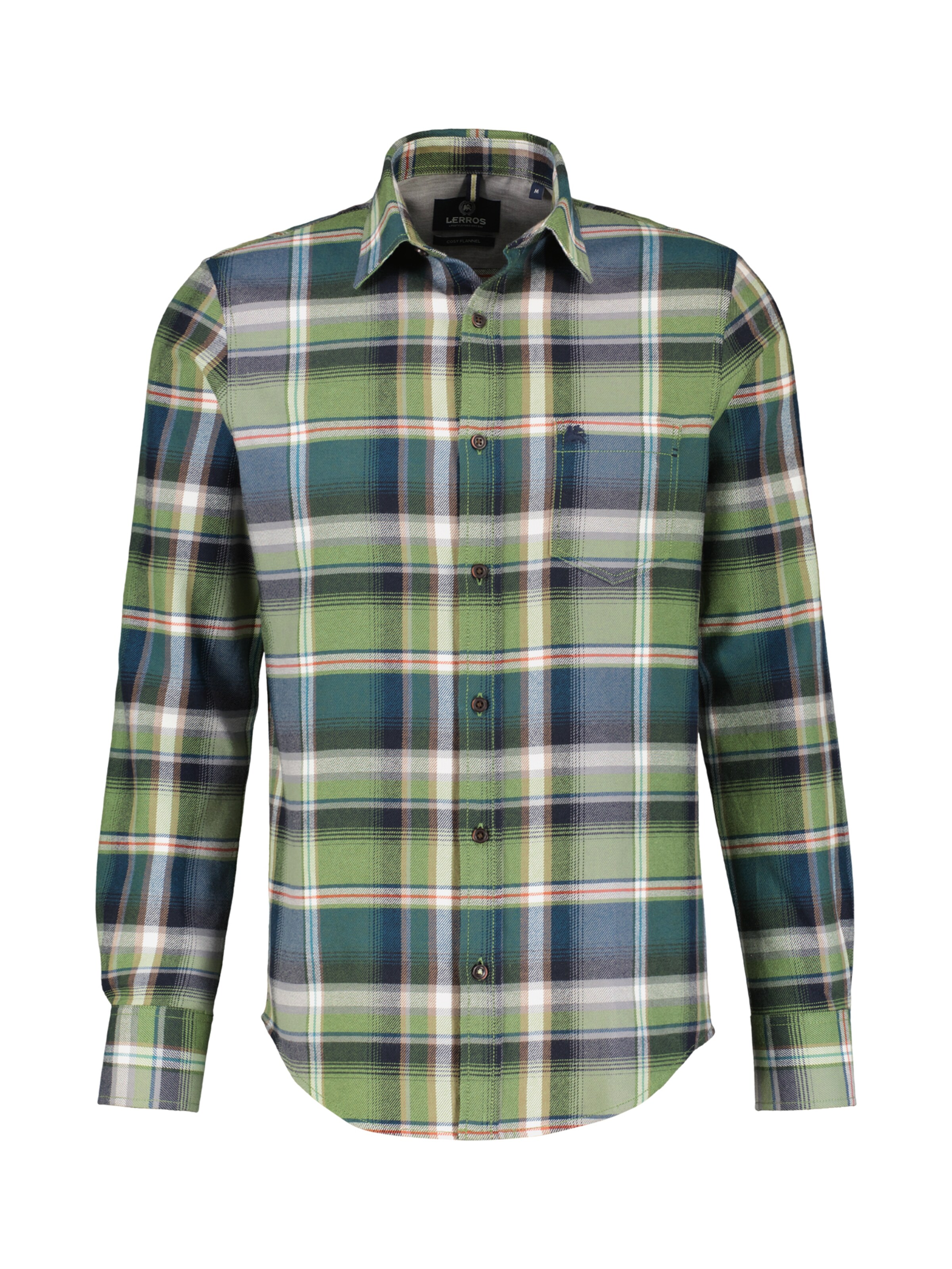 LERROS Regular fit Overhemd in Groen: voorkant
