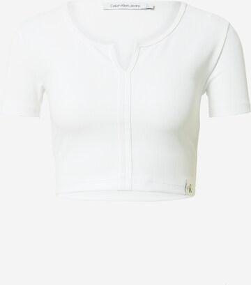 Calvin Klein Jeans - Camiseta en blanco: frente