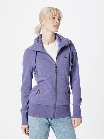 Ragwear Zip-Up Hoodie 'RYLIE' in Blue: front