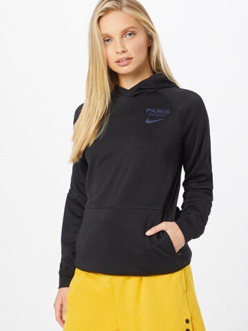 NIKE Sport sweatshirt i svart: framsida