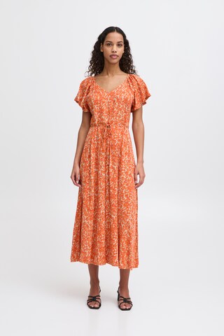 ICHI Jurk 'IHAya' in Oranje: voorkant